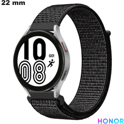 Armband Zwart Honor slimme horloge 22mm Stof