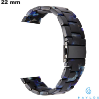 Bracelet 22 mm Haylou de montre intelligente Résine Bleu pas cher