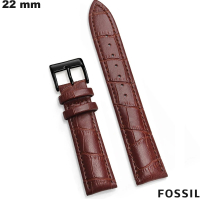 Bracciale 22 mm Marrone Pelle vera orologio Fossil economico