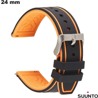 Vendita Bracciale per Orologio Nero Suunto in Caucciù 24mm