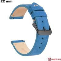 Acquistare Bracciale per Orologio Blu 22 mm Vero Pelle OnePlus