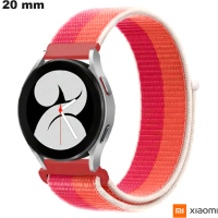 Armband 20mm Xiaomi smartwatch Oranje Stof / Premium Kwaliteit