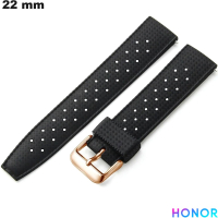 Bracciale Honor 22mm per smartwatch Nero Caucciu economico