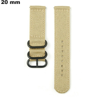 Armband Nylon 20 mm Uhr Beige ● Versand 3,99€