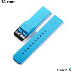 Bracelet Bleu Garmin pour montre 14 mm Silicone
