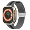 Grijze Siliconestrap Apple Watch 22mm \ Snelle Levering