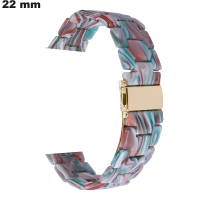 Armband Multicolor 22mm Uhr Harz / Kostenloser Versand