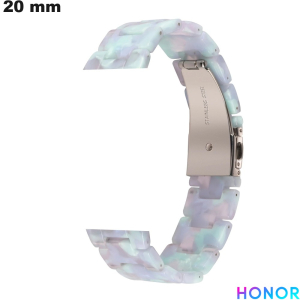 Vendita Braccialetto in Resina Honor 20 mm Bianco per orologio intelligente
