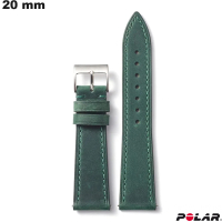 Bracciale in Vera Pelle Verde 20mm Polar ● Spedizione 24h