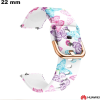 Bracciale Huawei Papillons 22 mm smartwatch Bianco Silicone di qualità