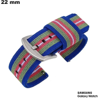 Bracciale Samsung Multicolore 22 mm Nylon - Spedizione Veloce