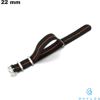 Bracelet 22 mm Haylou de montre intelligente Noir Tissu pas cher
