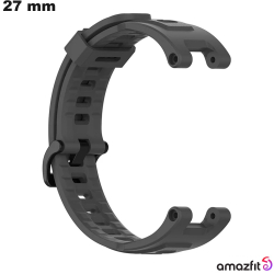 Bracelet Amazfit pour montre Silicone 27 mm Gris