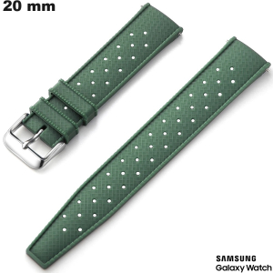 Vente Bracelet de smartwatch Caoutchouc Samsung 20 mm Vert