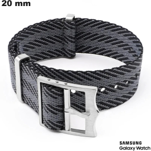 Acheter Bracelet Gris Nylon montre intelligente 20mm Samsung