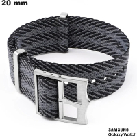 Acheter Bracelet Gris Nylon montre intelligente 20mm Samsung