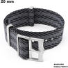 Acquistare Bracciale Grigio Nylon per orologio intelligente 20mm Samsung
