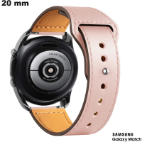 Bracelet Cuir smartwatch Samsung 20mm Rose - Port à 3,99€