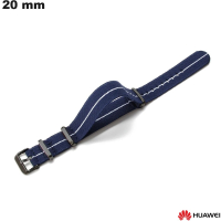 Bracciale Blu Tessuto Huawei 20 mm per smartwatch economico