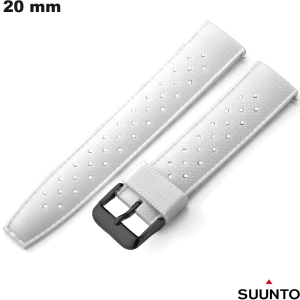 Acquistare Braccialetto orologio connesso 20mm Bianco Suunto Silicone