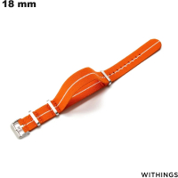 Armband Orange Withings Uhr Stoff 18mm / Premium-Qualität