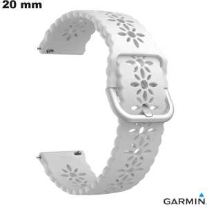 Armband 20mm Smartwatch Gummi Garmin Weiß von hoher Qualität Armband 20mm Smartwatch Gummi Garmin Weiß von hoher Qualität