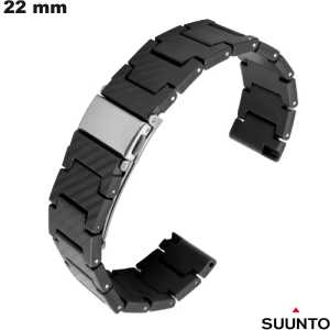 Schwarzes Armband Suunto Uhr 22mm Carbon | Einfache Montage Schwarzes Armband Suunto Uhr 22mm Carbon | Einfache Montage
