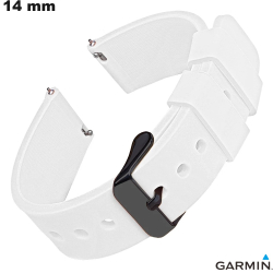 Bracciale orologio in silicone Garmin 14mm bianco