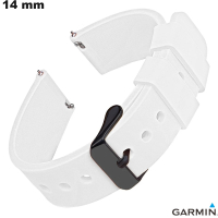 Garmin 14mm Silikon-Uhrarmband Weiß / Premium-Qualität