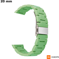 Koop 20mm groene resin smartwatch band Xiaomi