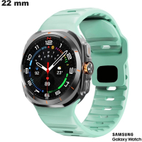 Bracciale 22mm Samsung orologio Sport Rugby Silicone Verde di qualità