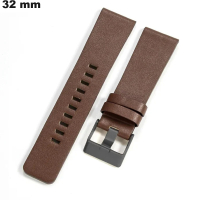 Verkauf von 32 mm Armband Uhr echtes braunes Leder