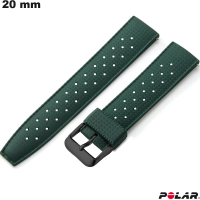 Bracciale in silicone Polar per orologio 20mm Verde # Montaggio Facile