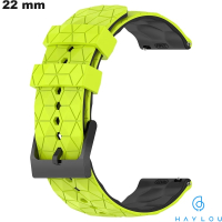 Acheter Bracelet montre connectée Caoutchouc Haylou Vert 22mm