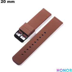 Bracciale 20mm Marrone Honor orologio connesso in gomma economico