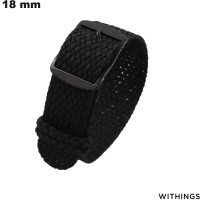 Uhrarmband für Withings 18 mm Nylon Schwarz: Schnelle Lieferung