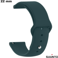 Bracciale in silicone per smartwatch Suunto 22 mm Verde \ Miglior Prezzo