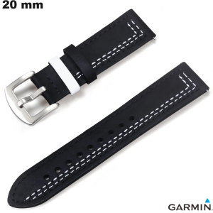 Armbanduhr armband kaufen 20mm echtes Leder Garmin