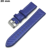 Armband Blau 20mm Echtes Leder ● Versand in 24h
