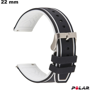Bracciale per orologio Nero Polar Caucciu 22mm \ Spese di Spedizione 3,99€