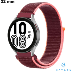 Bracelet Haylou Nylon 22 mm Rouge de smartwatch