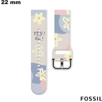 Bracciale 22mm Caoutchouc Motivo orologio connesso Fossil di qualità