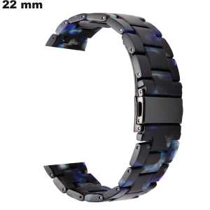 Bracelet Bleu Résine de montre 22 mm \ Montage Facile