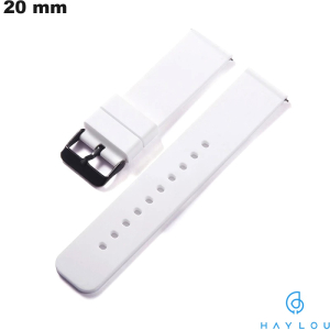 Bracelet Haylou de montre intelligente Blanc 20mm de qualité