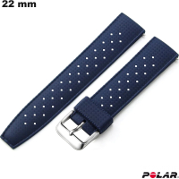 Bracciale Polar Blu 22 mm Silicone per orologio - Spedizione 24h