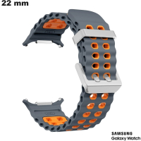 Bracciale Grigio orologio Gomma Scalata Samsung 22 mm di qualità