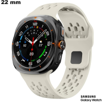 Bracciale 22mm Caoutchouc Beige Samsung orologio # Montaggio Facile