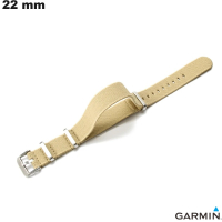 Brazalete Garmin 22 mm Tejido reloj Beige # Entrega Rápida