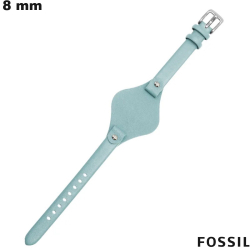 Fossil Armband aus echtem Leder 8mm Blau