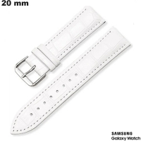 Armband Stil Krokodil Uhr Samsung Weiß Echtes Leder günstig